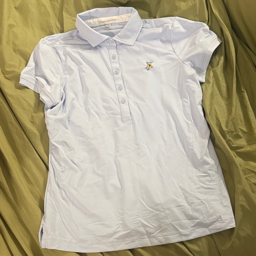 Fairway & Greene Winged Foot Golf Club Light Blue Polo